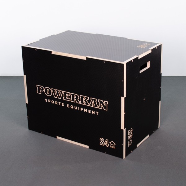 Cajón Plyo Black con tres alturas | PowerKan