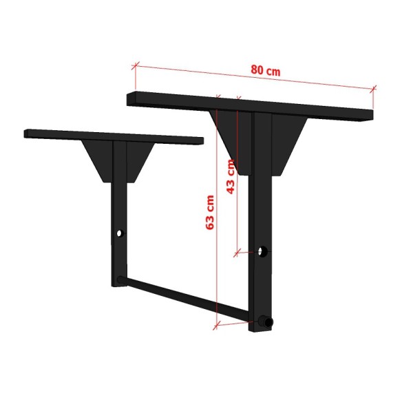 Barra dominadas a techo
